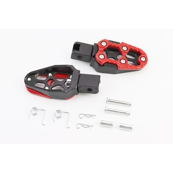 Підніжки передні к-кт 2шт, ЧОРНИЙ-ЧЕРВОНИЙ