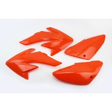 пластик - ВЕСЬ к-кт деталей - 7од. ПОМАРАНЧЕВИЙ, Honda CRF70/KAYO CRAZY CAT 140cc/GEON X-PIT