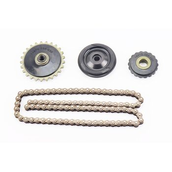 Ланцюг розподільного валу 140cc - 25H-90L + ролики 3шт, к-кт (пітбайк, ролик напрямний 45мм)