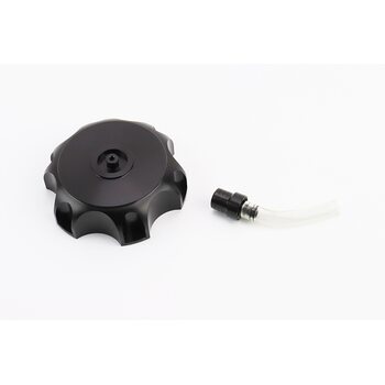 Крышка бака топливного "металл" + сапун, 110/125/140/150/160cc, черная