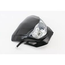 пластик - обтічник + фара, ЧОРНИЙ, тип 5