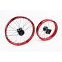 Колесо заднє спицьоване 14" вісь 12мм" + переднє спицьоване 17" вісь 12мм" к-кт 2шт, Kayo/Viper/Geon X-pit X-ride/YCF/Apollo/BSE, ЧЕРВОНИЙ