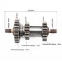 Вал вторичный КПП+шестерня Z-15+шестерня Z-18+шестерня Z-23