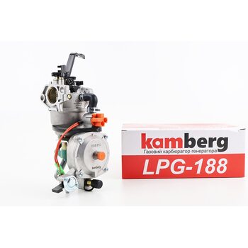 Газовый карбюратор LPG (пропан-бутан) для генераторов 4-6кВт (механизм рычажный) 173F/177F/182F/188F/190F