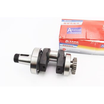 Коленвал R195NM (Dболта-М14x1,5, Dшейки-52mm, H-112mm) +подшипники+шестерня, запрессованный