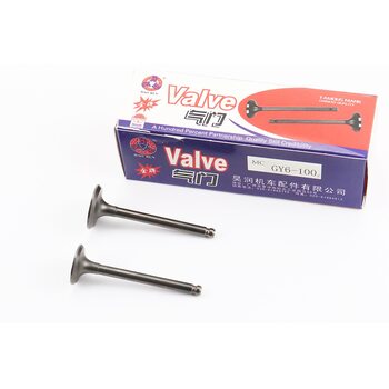 Клапан впускний, випускний к-кт ЗБІЛЬШЕНІ (d=20,23мм; L=61/62мм)