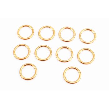 Прокладка глушителя круглая (под гол. цилиндра) "металл" 23x30mm, к-кт 10шт