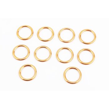 Прокладка глушника кругла (під гол. циліндра) "метал" 25x33mm, к-кт 10шт