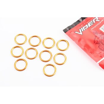 Прокладка глушника кругла (під гол. циліндра) "метал" 25x33mm, к-кт 10шт