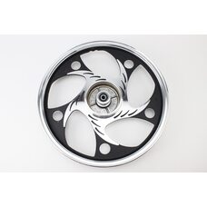 Диск задний литой 1,6-17" ALPHA/ACTIVE "волна", черный (ось 12мм)