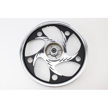 Диск задний литой 1,6-17" ALPHA/ACTIVE "волна", черный (ось 12мм)