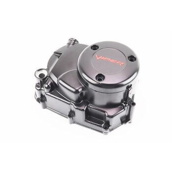 Кришка двигуна права (де щуп) 110cc автомат, ЧОРНА матова