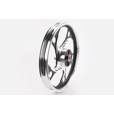 Диск задний литой 1,6-17" ALPHA/ACTIVE "волна", черный (ось 12мм)