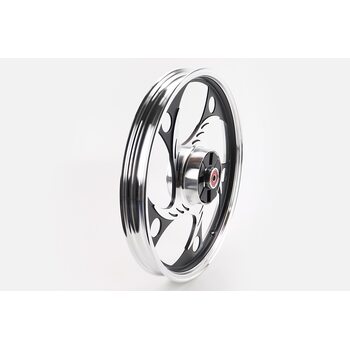 Диск задній литий 1,6-17" ALPHA/ACTIVE "хвиля", чорний (вісь 12мм)