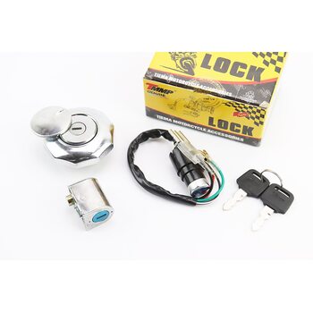 Замки к-кт (зажигания + руля + крышка бака круглая)