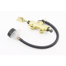 ГАЛЬМІВНИЙ циліндр головний задній МОТОцикли / ATV (кріплення: min=33мм; max=56мм) тип 1, золотистий (без гофропружини)