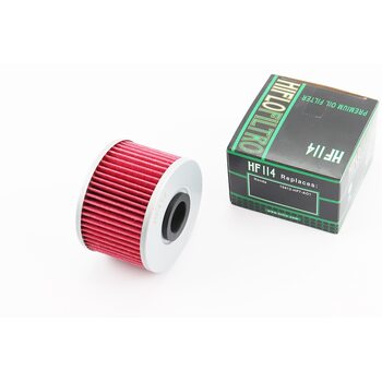 Фільтр-елемент масляний HF114 (69x47мм) HONDA Pioneer, SXS, TRX 400-1000, ATV