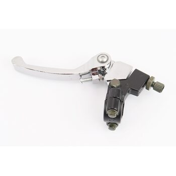 Важіль керма лівий з кріпленням (зчеплення) відкидний "хром"