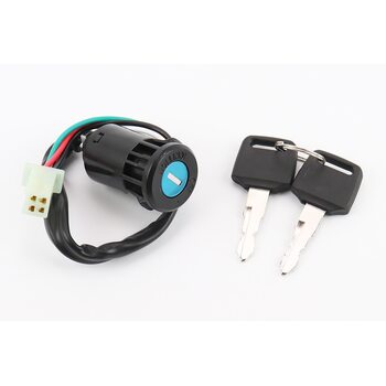 Замок зажигания (крепление на защелках d-25мм) разъем малый "мама 4", тип 2