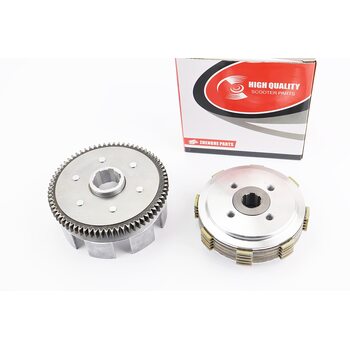Зчеплення, маховик у зборі (4 болти, маховик 70T) CB-125cc