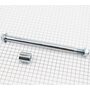 Ось колеса переднего (под спиц. колесо) d15mm; L210mm + втулка, гайка