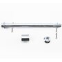 Ось колеса переднего (под спиц. колесо) d15mm; L210mm + втулка, гайка