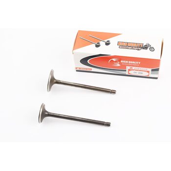 Клапана випускний (НЕМАГНІТний) (h-88.5; d-27), впускной (h-88.5; d-31,5) к-кт 2шт CB-150/200cc