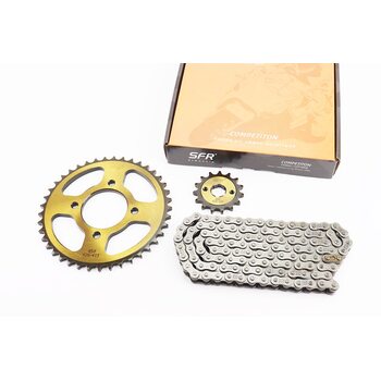 Зірки, ланцюг к-кт ZS125J-428H-116L+41T+15T "гартована" (у коробці)