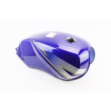 Бак топливный СИНИЙ (под прямоугольную крышку бака, под кран топл. на болты)