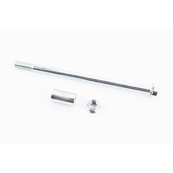 Ось переднего колеса d10mm; L180mm + втулка, гайка, тип 3