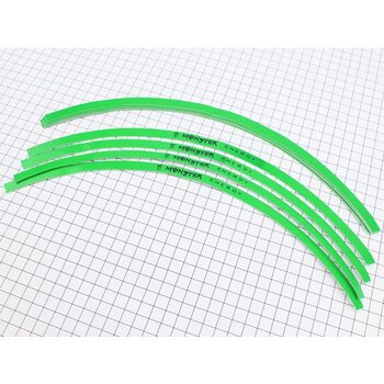 Наклейка глянсова на 2 диски колеса 17" к-кт Зелений