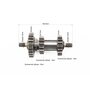 Вал вторичный КПП+шестерня Z-15+шестерня Z-18+шестерня Z-23