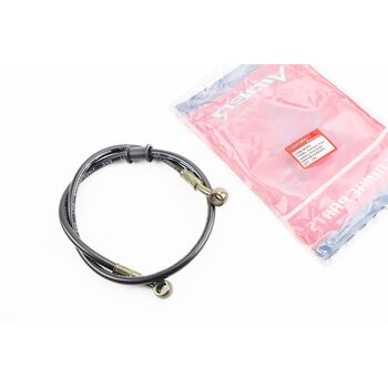 V200-F2 V250-F2 Шланг гальмівний передній 76см (під болт-штуцер 10 10мм) армований