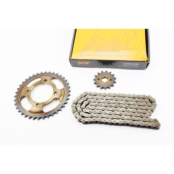 F5 Зірки, ланцюг к-кт 428H-124L+38T+15T "гартована" (у коробці)