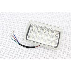 Фари квадратна передня частина 15-LED, 165x105мм, TUNING