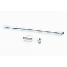 Вісь колеса заднього d15mm; L260mm + втулка, гайка
