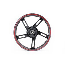 Диск колісний задній литий 18Х1,85 (під гумки) "промені", ЧОРНИЙ (вісь 15мм)