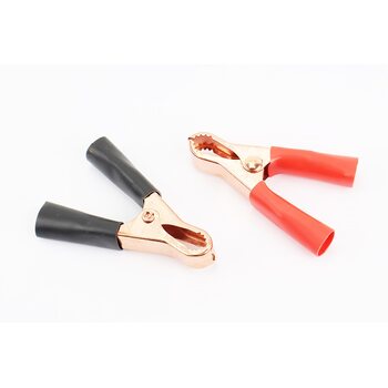 Клемма для проводов (крокодил) 10 А, к-кт 2 шт.