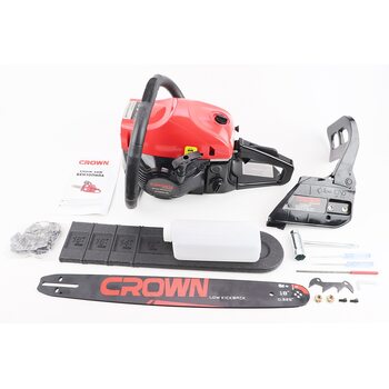 Бензопила CROWN GT5800 58cc (3,5кВт, шина 18", цепь 325-1,5-72зв. круг. зуб) плавный пуск