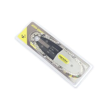 Шина 4"-1,1mm 1/4" 28зв L-14см (Підходить на акумуляторну міні-пилу) + ланцюг 1/4"-1,1mm-28зв. квад. зуб, на блістері