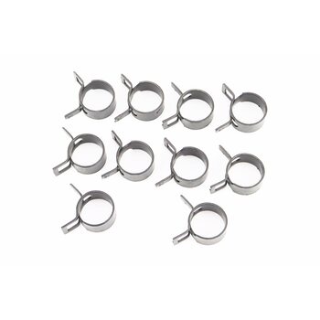 Хомут пружинный 20мм черный, к-кт 10шт