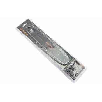 Шина 6"-1,1mm 1/4" 37зв L-18см (Підходить на акумуляторну міні-пилу) + ланцюг 1/4"-1,1mm-36зв. круг. зуб-2шт, на блістері
