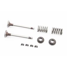 Клапан впускной, выпускной к-кт 2шт + пружина-2шт, + тарелка-2шт, + сухарь-4шт