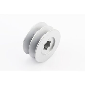 Шкив под шлиц d-25mm (D-85mm, 2-х ручеек, два паза под ремень SPB, металл)