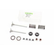 Клапан впускний (h-79,8; D-30,4; d-6), випускний (h-79,8; D-25,5; d-6) к-кт 2шт 178F + пружина-2шт + шайба -4шт + сухар-4шт