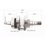 Коленвал 178F (Dшейки-36mm, H-102,4mm) под шлиц+шестерни+подшипник, запрессованный
