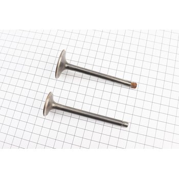 УЦІНКА МБ-D178F/186F Клапан впускний (h-95; D-35,8; d-7), випускний (h-95; D-29,3; d-7) к-кт 2шт 186F (іржавий, див. фото)