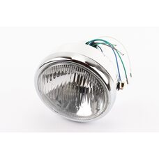 Фара передня "хром" ALPHA кругла D=150mm