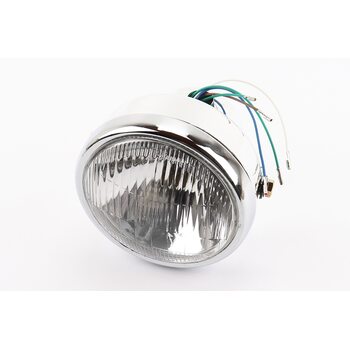 Фара передня "хром" ALPHA кругла D=150mm