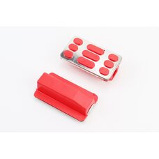 Гумка підніжки "ХРОМ" к-кт 2шт, червоний